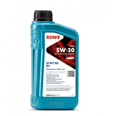 Масло моторное синтетическое 5W30 ROWE HIGHTEC SYNT RS D1, 1 литр