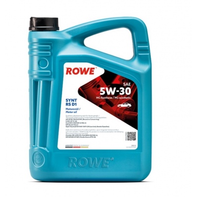 Масло моторное синтетическое 5W30 ROWE HIGHTEC SYNT RS D1, 4 литра