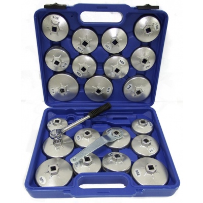 Съемники масляных фильтров алюминиевые (23 предмета) TA-A1013, AE&T